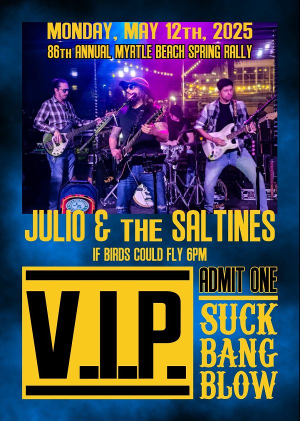 Spring Rally 2025 Tito's VIP Pass - Monday, 5/12 - Julio & The Saltines